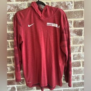Alabama Crimson Tide Nike Drifit Hoodie, Men’s Large